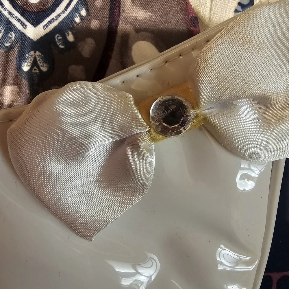 Girls White Patent Leather Purse -Great for Communions or Easter